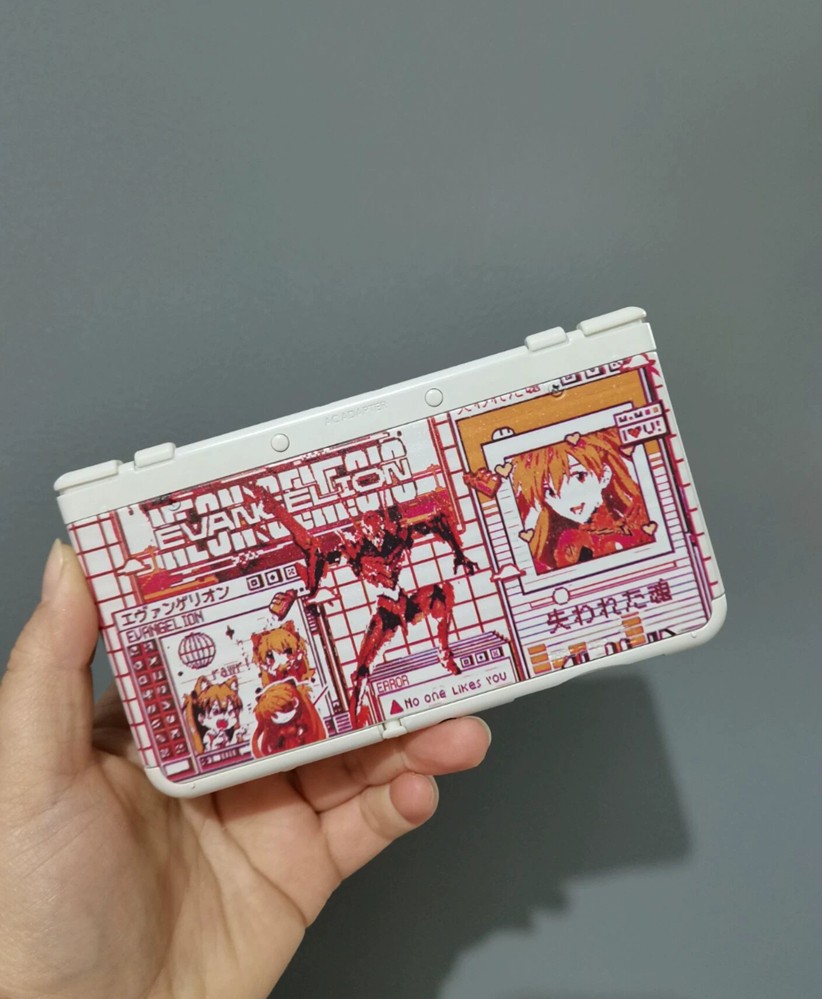 Rare Nintendo New 3DS Console Cover Custom Neon Genesis Replacement Shell case