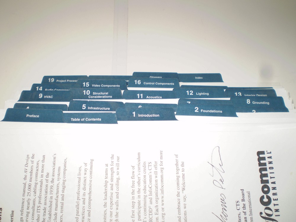 BICSI AV (Audio/Video) Design Reference Manual (AVDRM) 1st edition