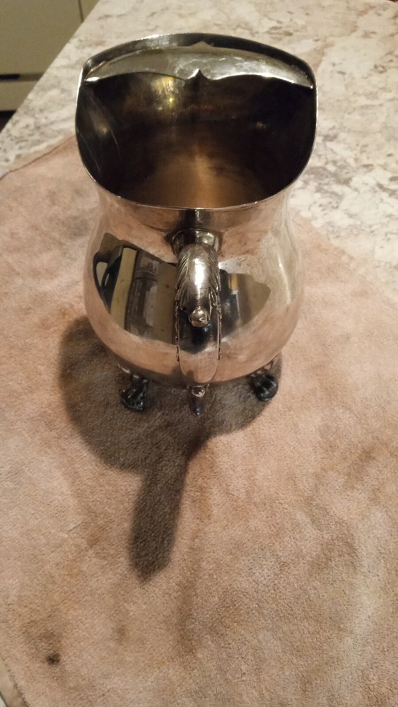 Antique Silver Pitcher, Slightly Tarnished