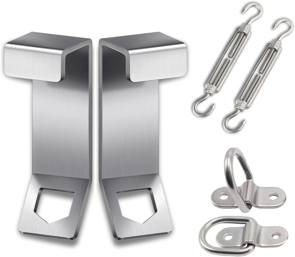 4-Pack Cooler Lock Bracket with Retractable Cable & Turnbuckle - Heavy Duty Stai