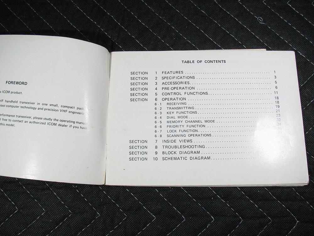 Genuine Icom IC-02A/AT/E 144 MHz FM Transceiver Manual