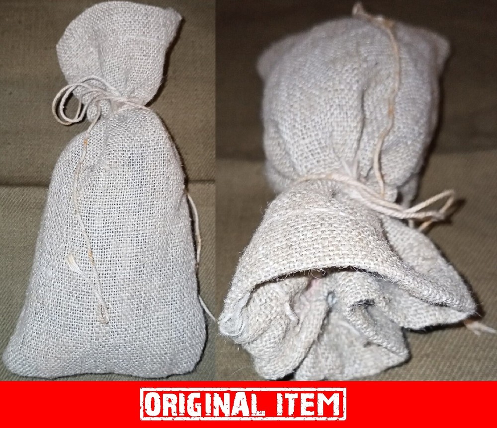 Small linen bag, ideal for sunflower seeds or tea. WW2, Reproduction