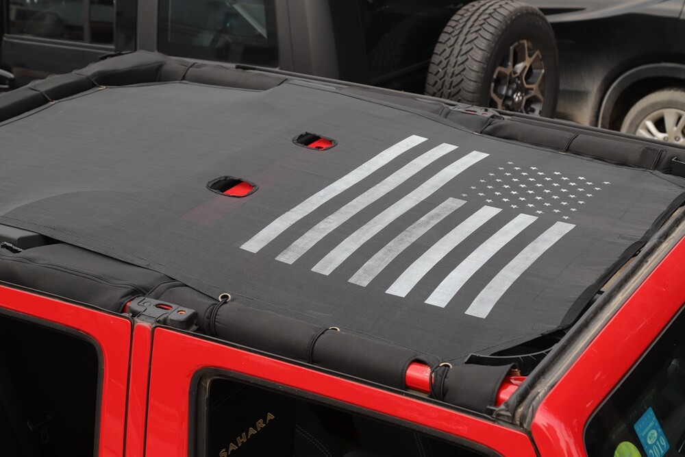 Mesh Car SunShade Bikini Top Net Cover For Jeep Wrangler JK JKU 4Dr Accessories