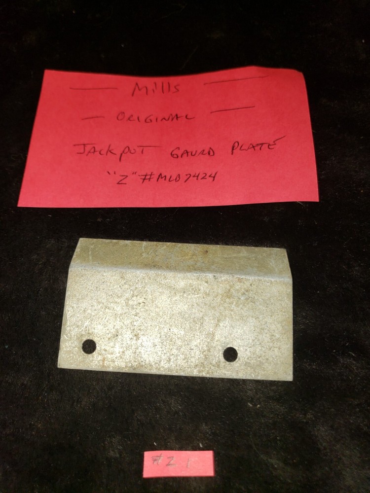 ORIGINAL REPLACEMENT MILLS JACKPOT GAURD PLATE #Z2 MLB7424