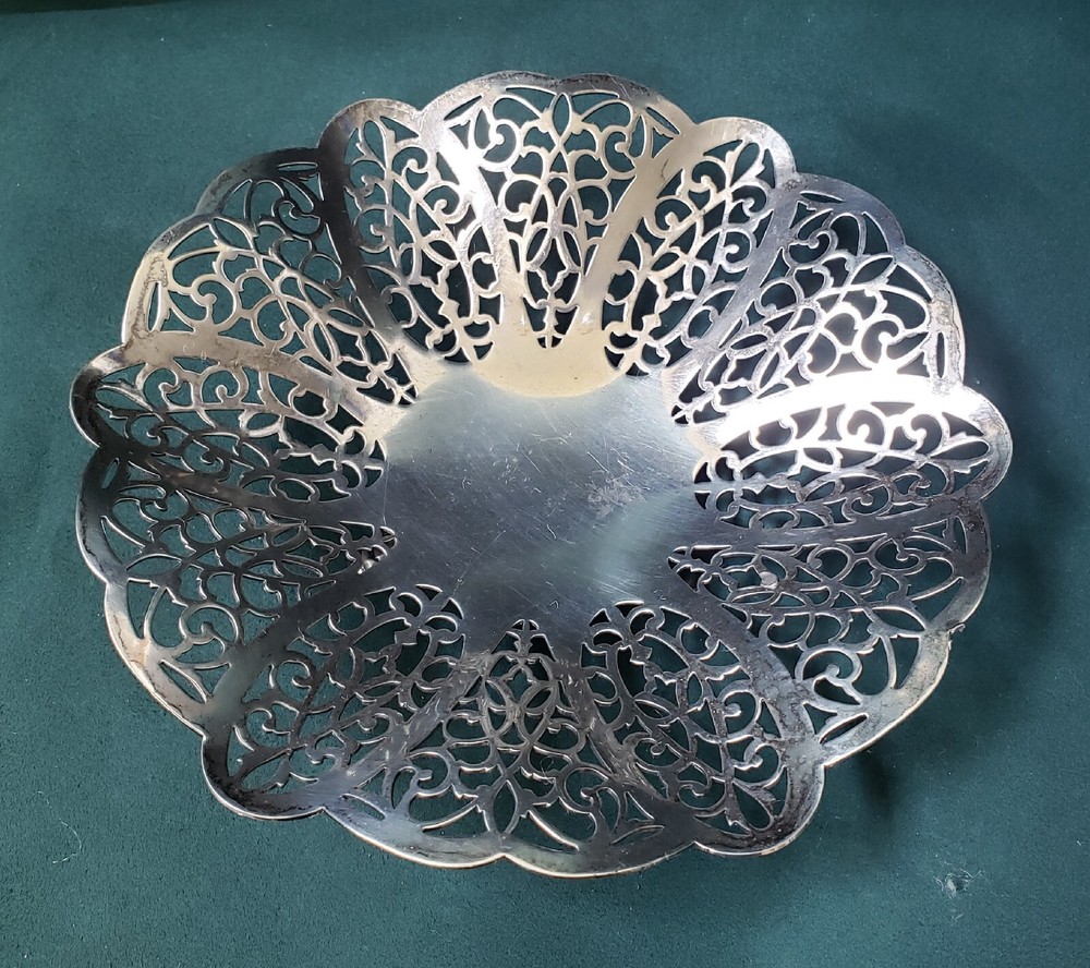 Vintage Lovelace International Silver Co. Candy Dish EPNS #1428