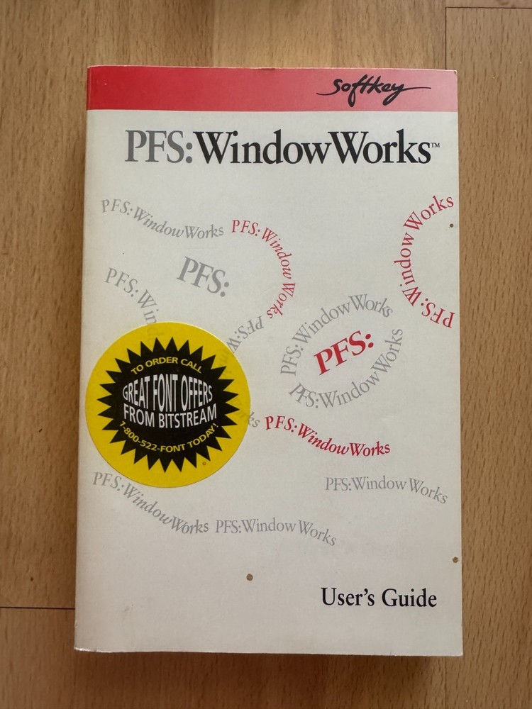 PFS: SOFT KEY ~ WINDOW WORKS ~ User's Guide ~ Manual