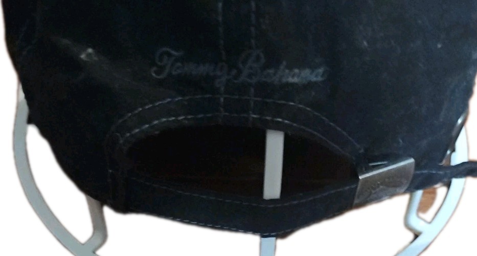 Tommy Bahama Paddleboard Hat Cap OSFA Black Adjustable Cool Operator Recipe