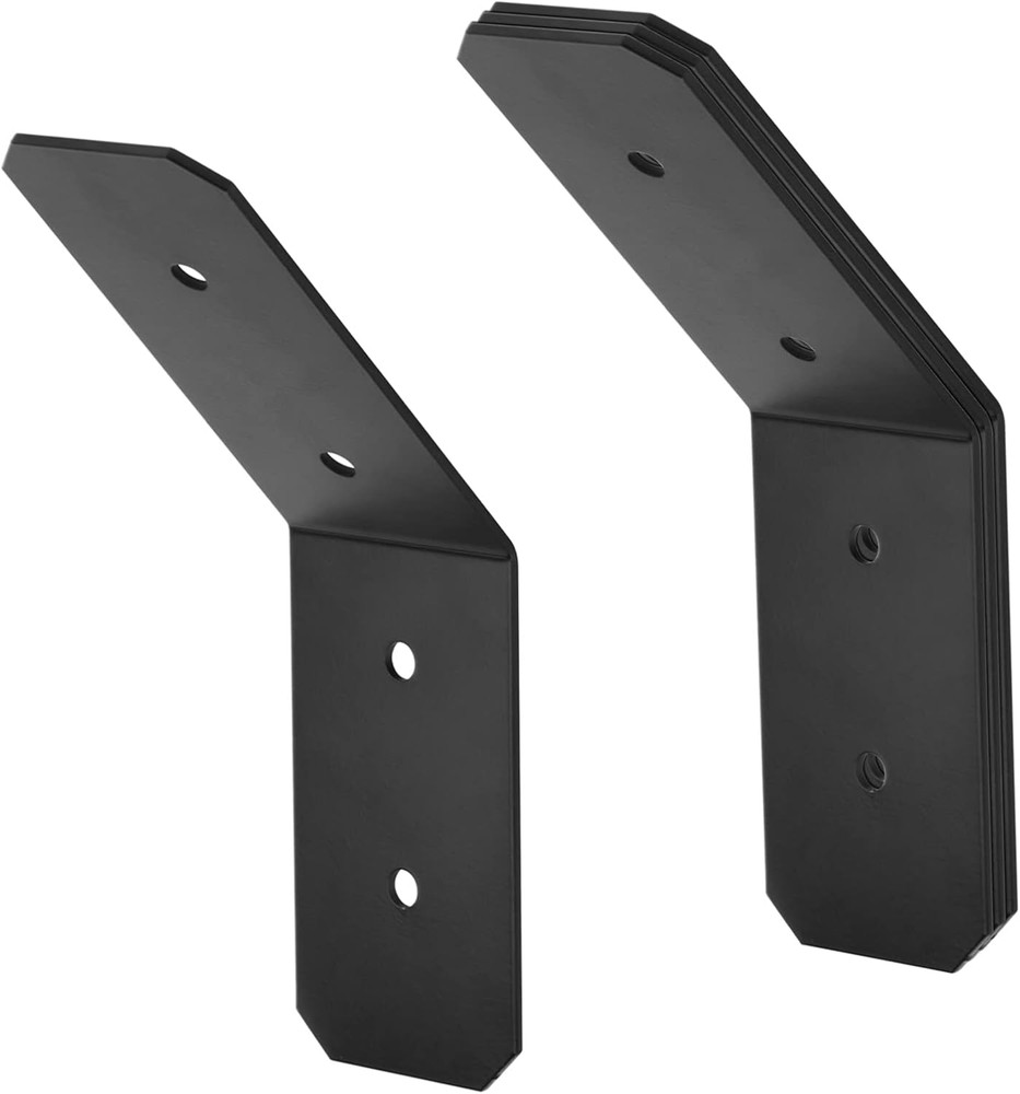 4 Pcs Flush inside 45 Degree Angle Bracket for 4X4 Nominal Posts, Pergola & Gaze