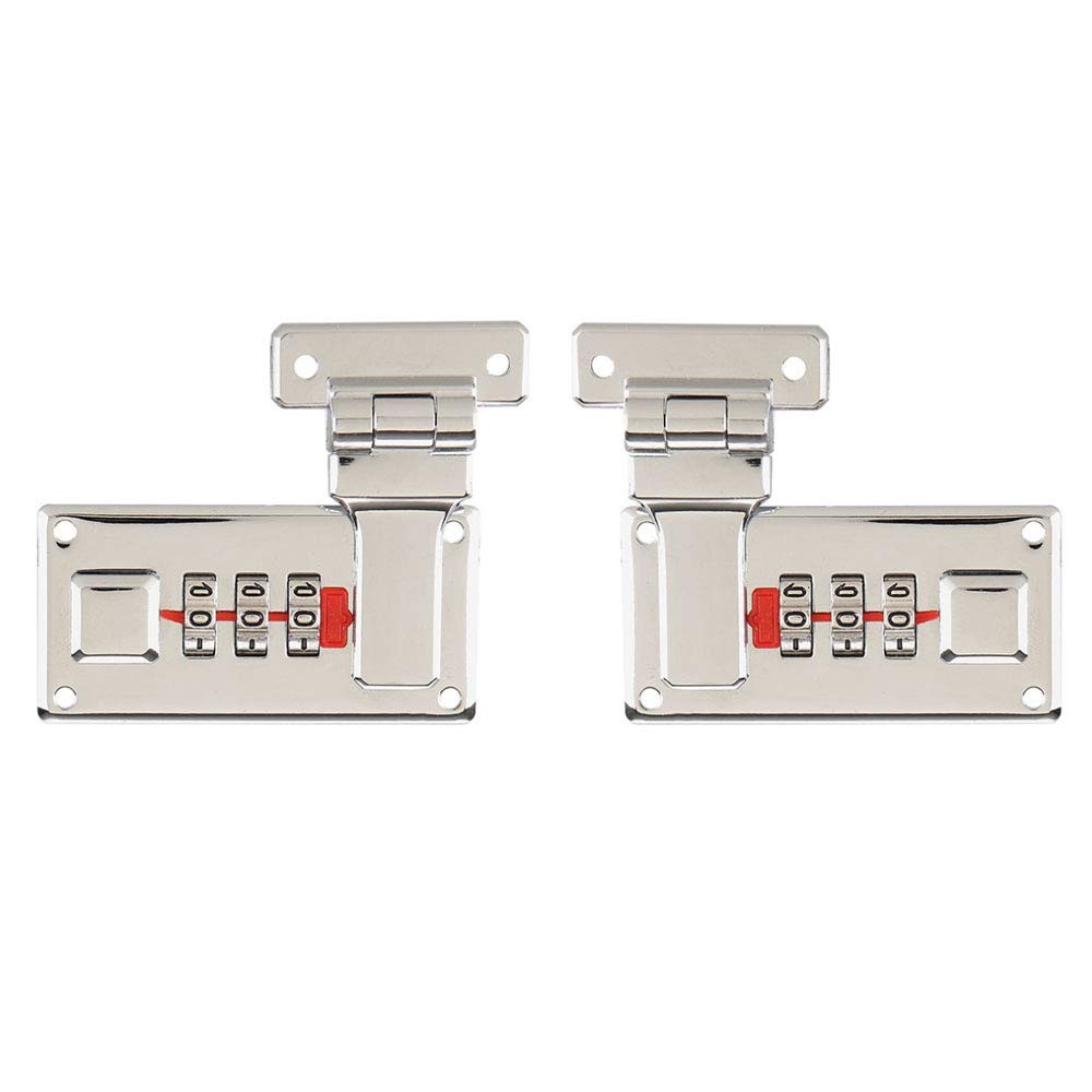 2pcs Tool Box Hasp, Luggage Combination Lock, Briefcases Replacement Accessor...