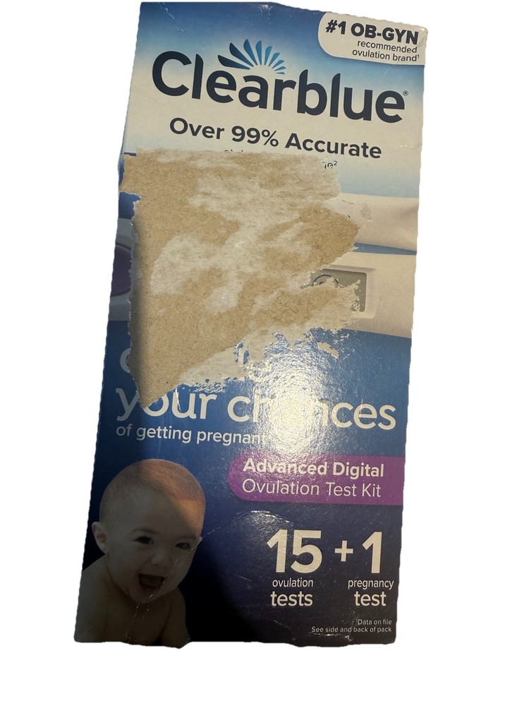 Clearblue Advanced Digital Ovulation Test Kit + 1 Pregnancy Test *** Box Damaged