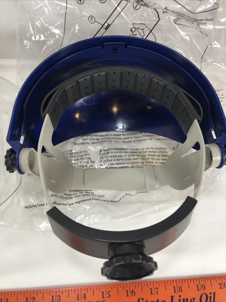 Tuff Master Face Shield Headgear - Ratchet Adjustment With Clear Shield- NEW