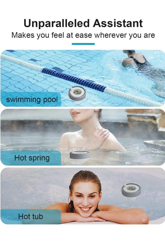 Digital Swimming Pool Thermometer Floating Outdoor Wireless Floating Temperature