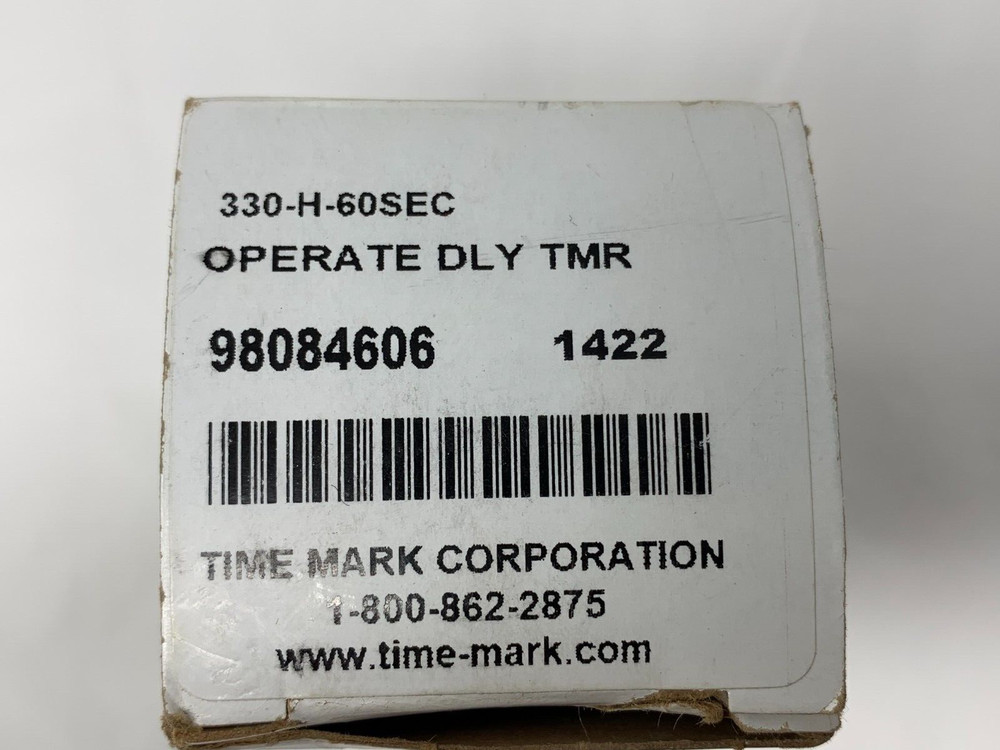 Time Mark 330-H-60SEC Operate Delay Timer 1-60 Second 98084606