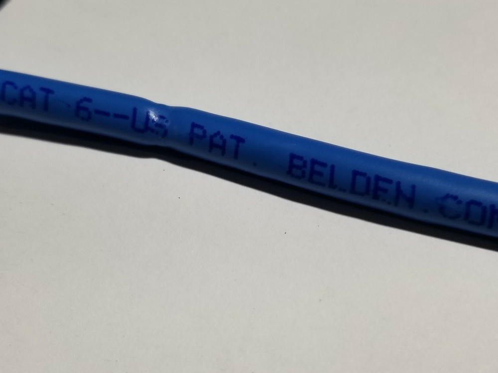 Belden 2412 23/4P Enhanced CAT6+ UTP DataTwist Network Cable Riser Blue /100ft