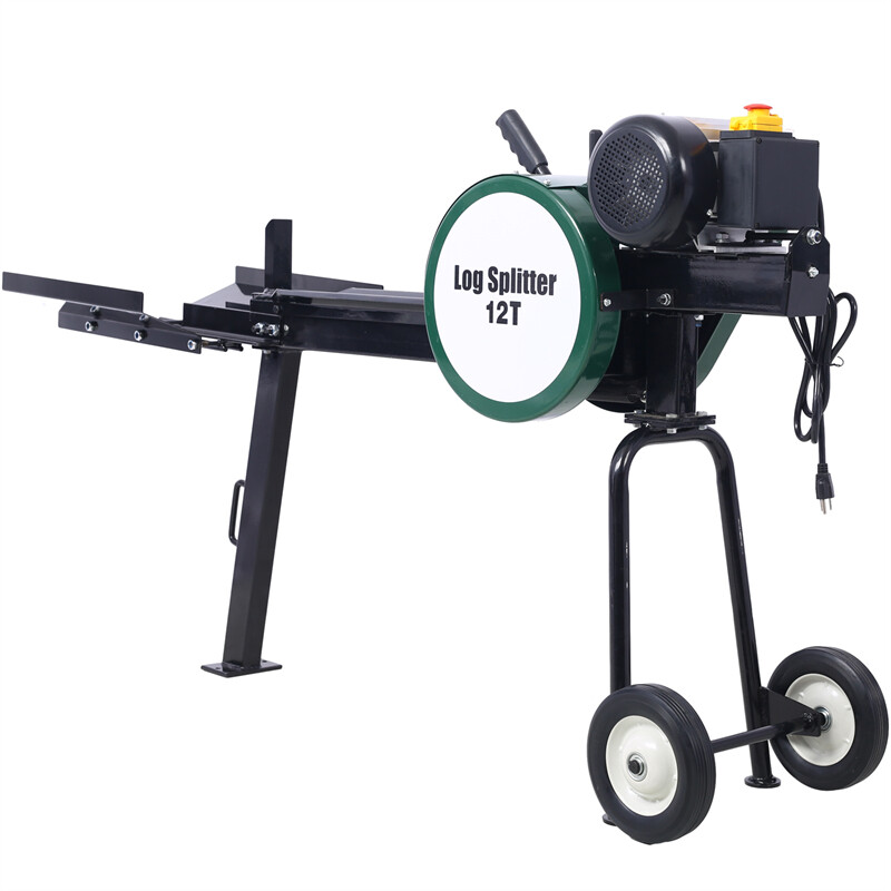 2 Flywheel Electric Log Splitter 12Ton hotizontal 2HP16A Firewood Splitting