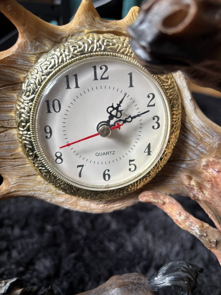 Vintage horse sculpture clock