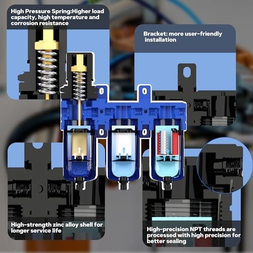 1/2'' NPT Air Drying System, Air Dryer for Compressor Air Compressor Filter