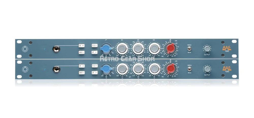BAE 1023 Pair Mic Preamp & EQ with PSU