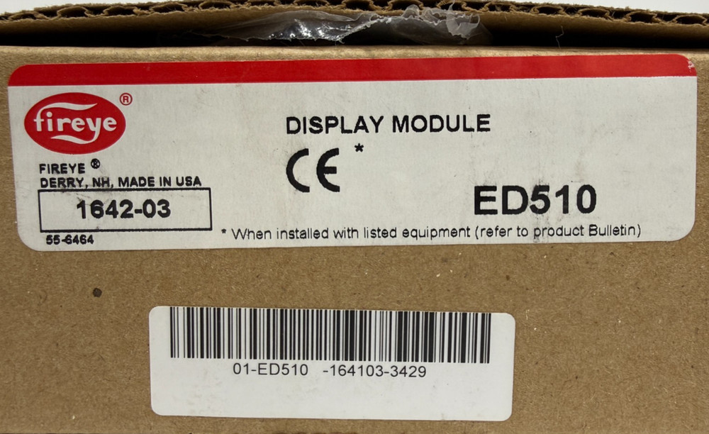 FIREYE ED510 Display Module with ED580 Cable for EP, EPD and MicroM Programmers