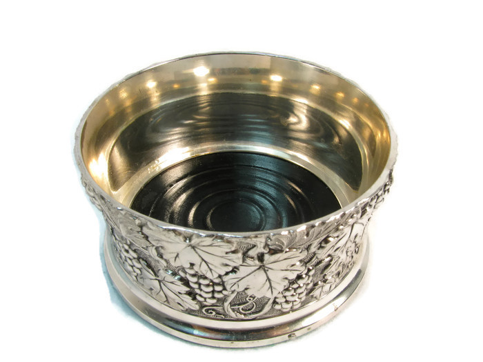 FB Rogers Silver Company Bottle Coaster Strawberry Design Rare w/ Box