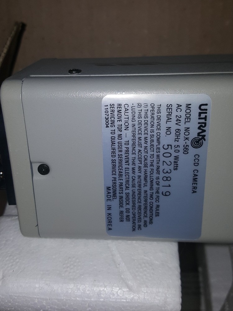 New ULTRAK CAMERA k-560 CCTV B/W Camera