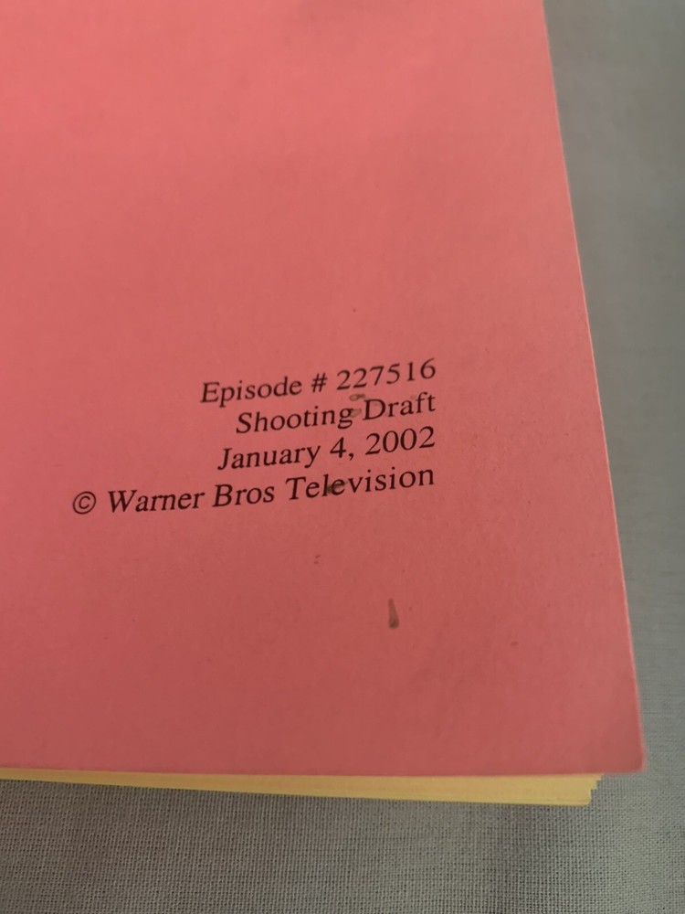 Maybe It’s Me TV Show Script Warner Bros. Tv Show. Shooting Draft Script