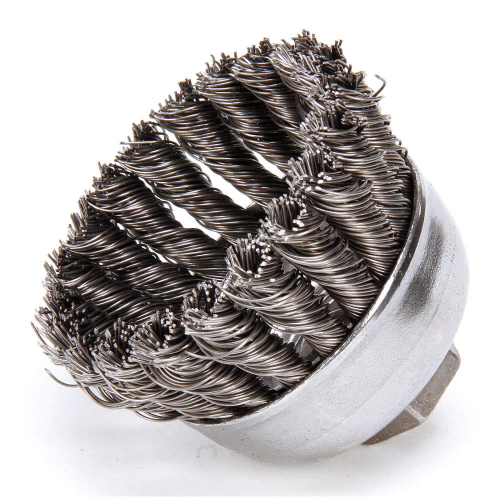 WEILER 94083 Knot Wire Cup Brush,Threaded Arbor 3AC08
