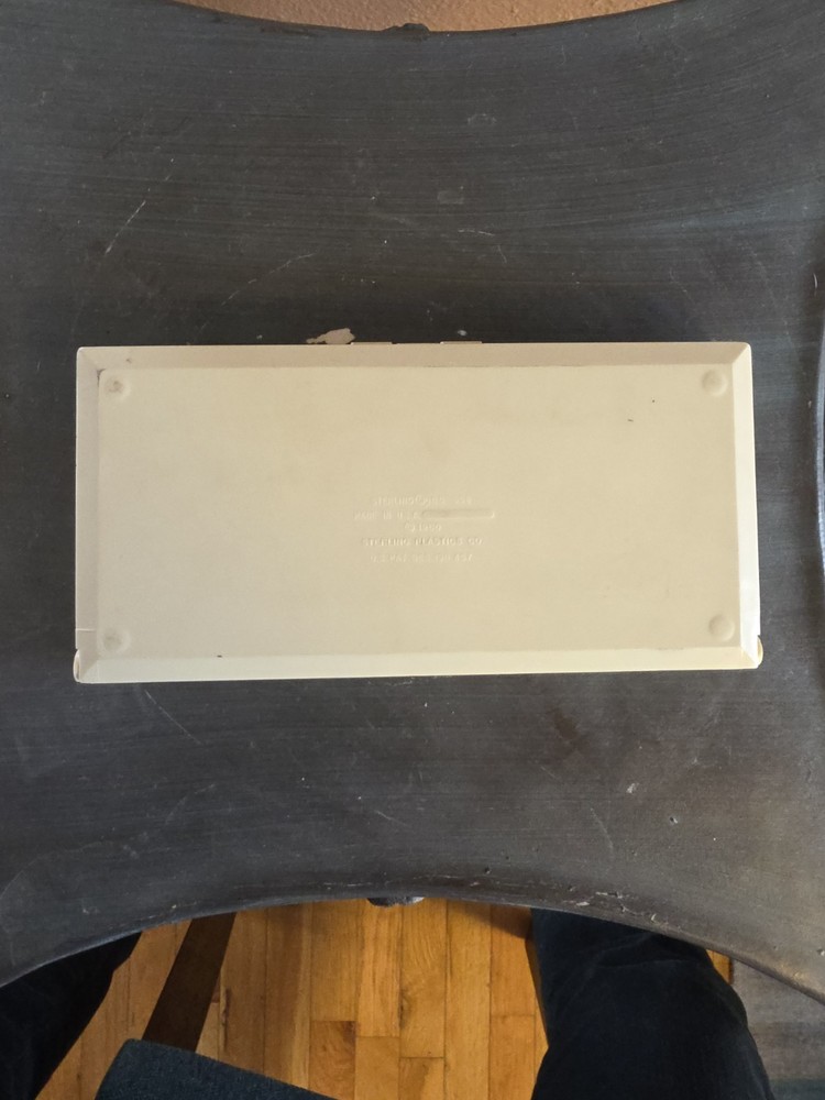 Vintage Educator Plastic Pencil Case world Capitals 1961