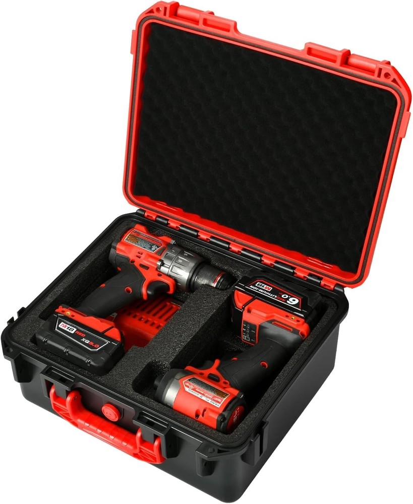 Tool Case for Milwaukee M18 Impact Drill Driver Combo Kit - Tool Box for Milw...