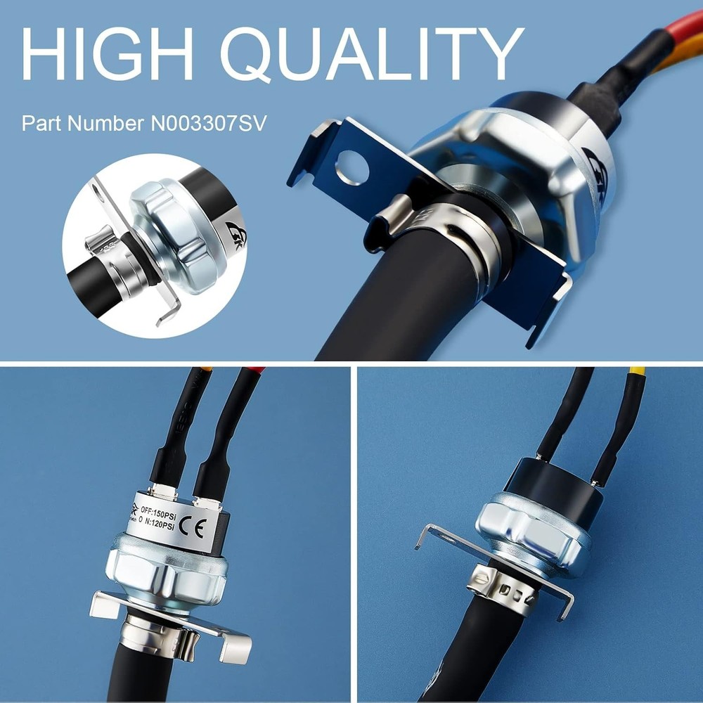 Versatile Automatic Pressure Switch for Air Compressors, 8.27x5.51 in.