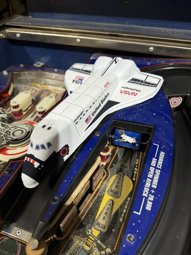 1984 Space Shuttle Pinball Machine Stickers w/Space Shuttle "Challenger" Theme