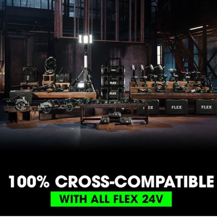 NEW Flex Power Tools 24v Jobsite Radio Bluetooth Speaker (Tool Only)