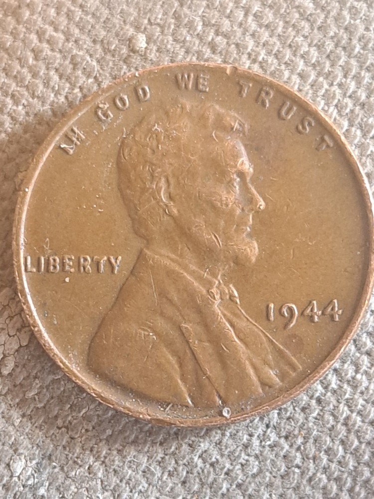 1944 lincoln wheat penny no mint mark