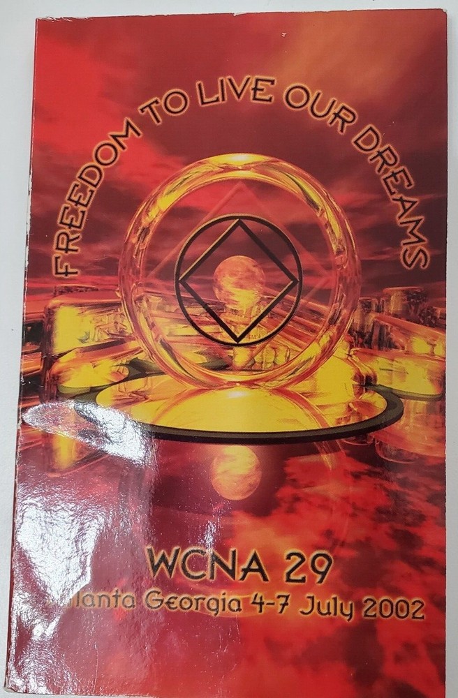 Narctotics Anynomus 2002 World Convention Memoribalia Program and ID Badge