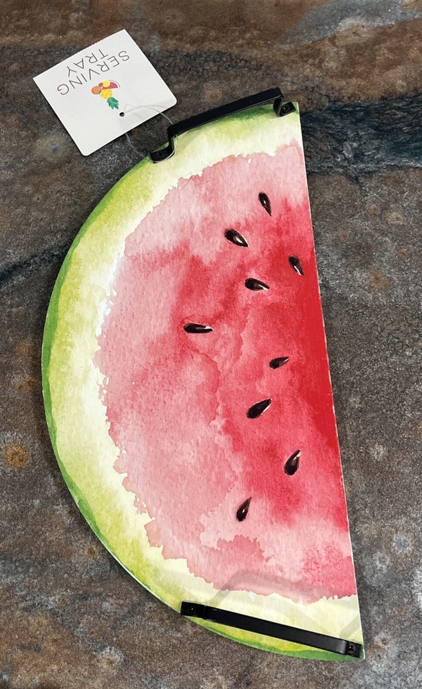 Serving Tray By Best Brands Watermelon Slice Shaped