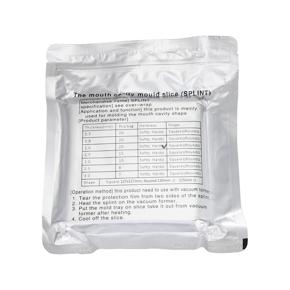 Dental Lab Splint Slice Vacuum Forming Sheet Soft Hard Thermoforming Material