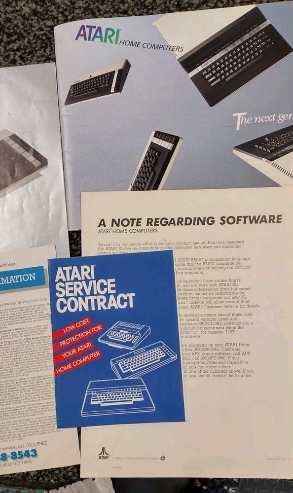 Atari 600XL VTG Home Computer Video Game Console Untested