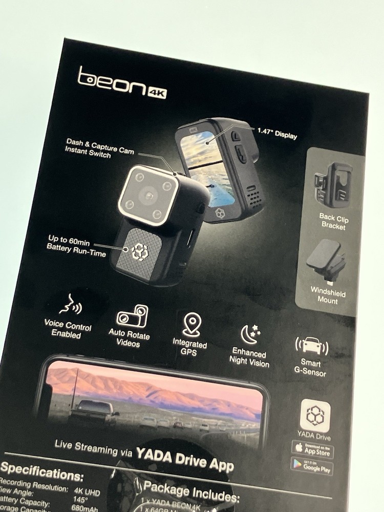 YADA Beon 4K UHD DASH & CAPTURE CAM Camera