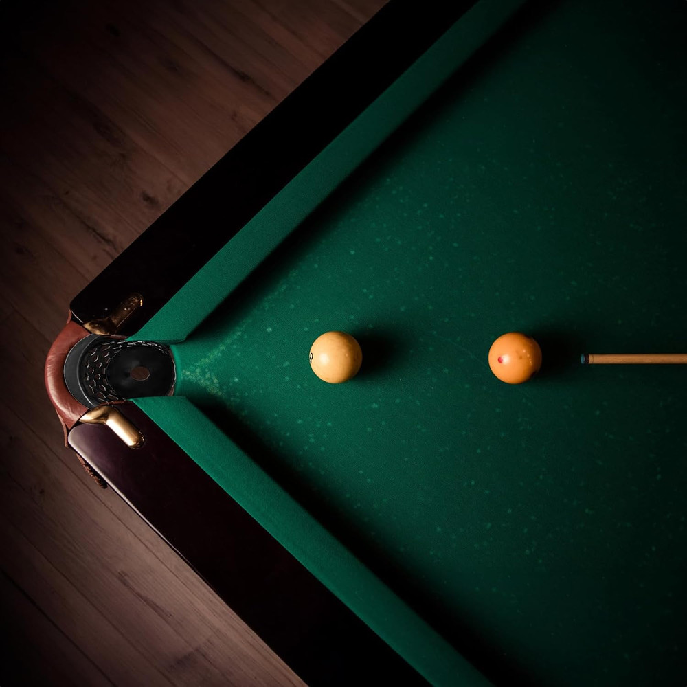 6 Pack Pool Table Pockets, Heavy Duty Billiard Set Including 4 Corner and 2 Side