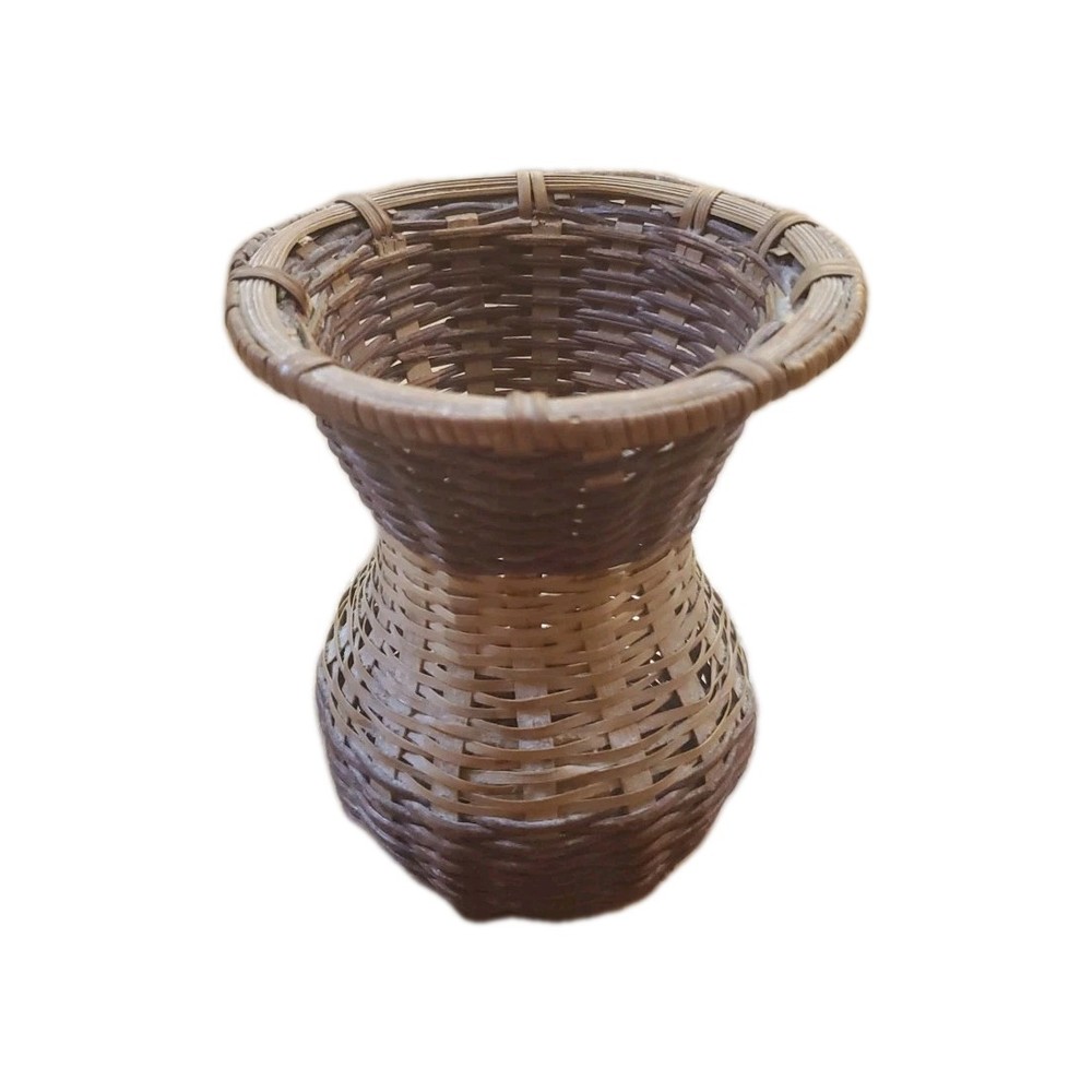 Small Basket Vase Woven 7 " Home Decor Wicker