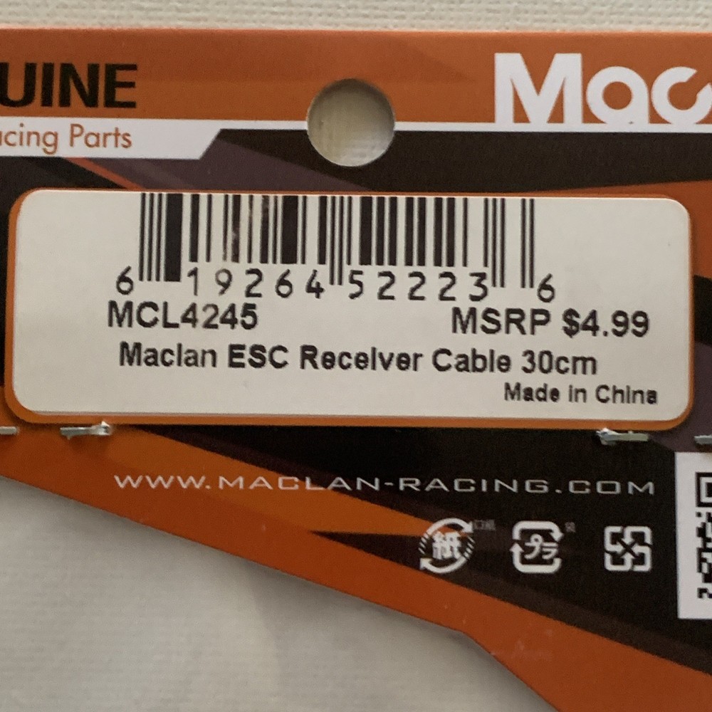 Maclan ESC Receiver Cable 30cm MCL4245 NEW