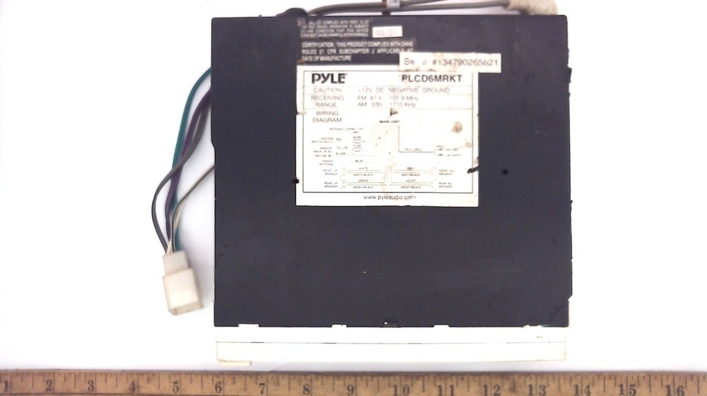 Pyle PLCD6MRKT Stereo w/CD Player w/Removable Face - Used