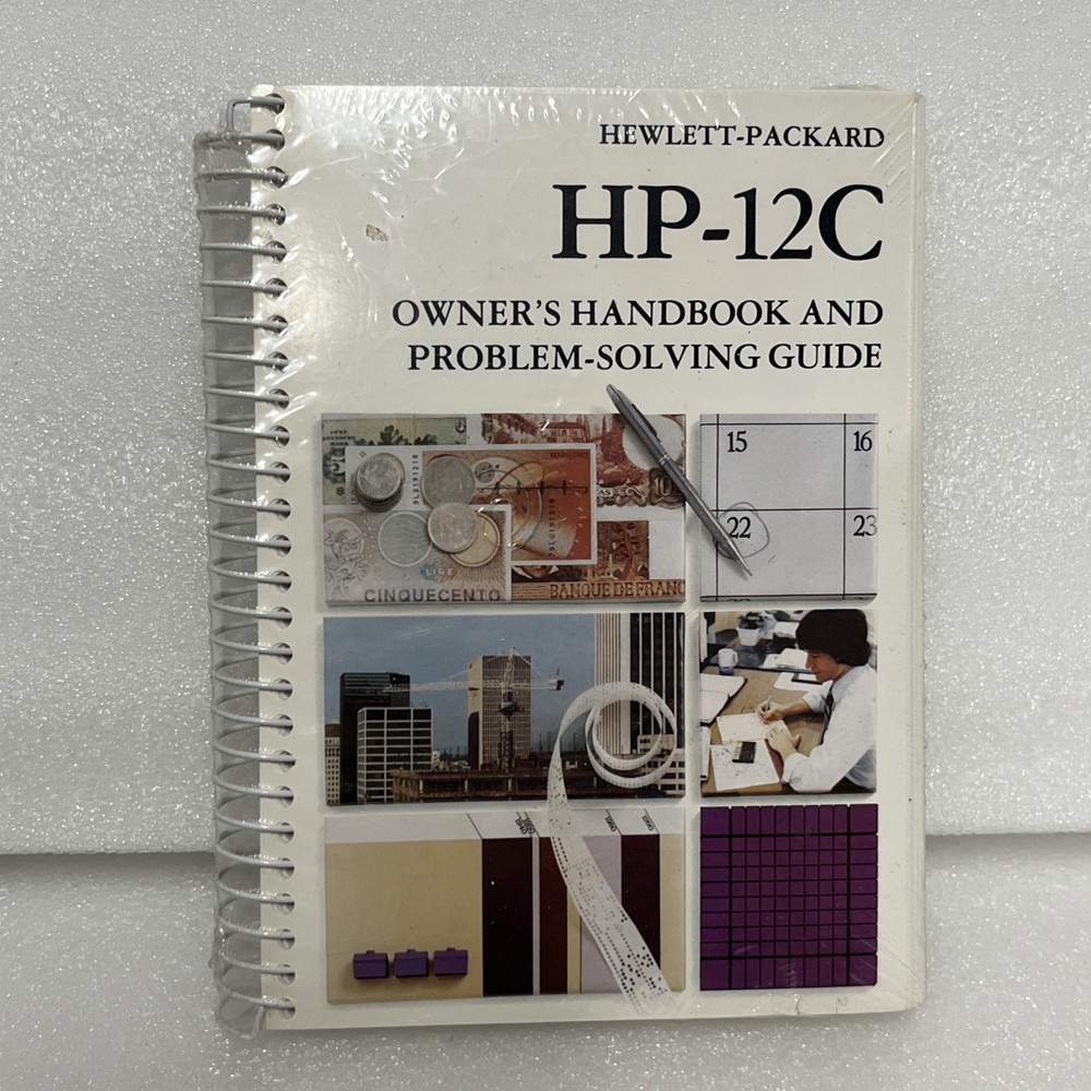 HP-12C Calculator Owner's Handbook and Problem-Solving Guide Manual New Sealed