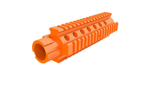 3D Printed M4 Barrel Extension for Nerf Models