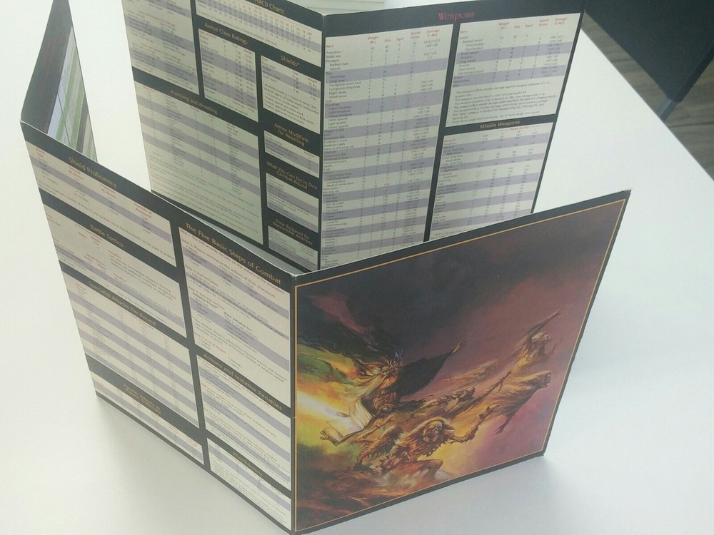 Advanced Dungeons and Dragons: Dungeon Master Screens 1995 AD&D