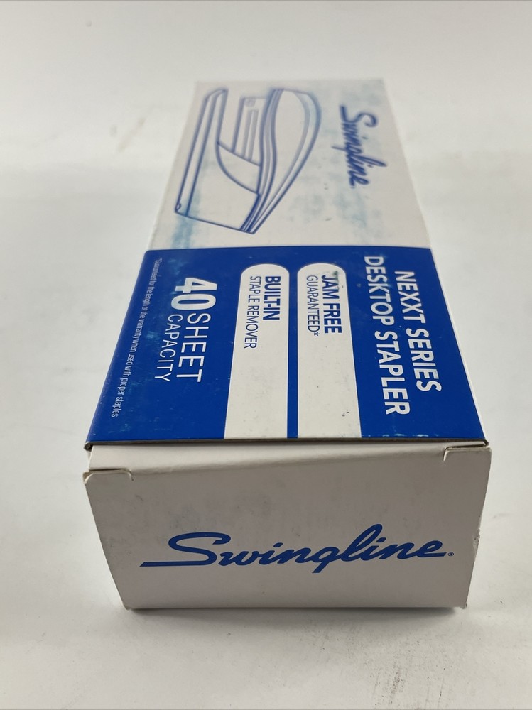 Swingline NeXXt Series WOW Desktop Stapler 40 Sheets White - Full Size Stapler.