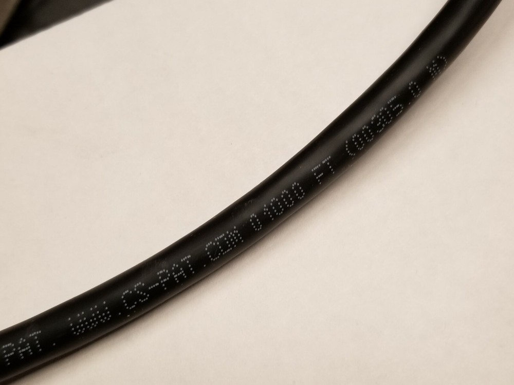 Commscope CS44P Cat6A U/UTP Network Ethernet 10G 10Gig Cable Plenum Black /50ft