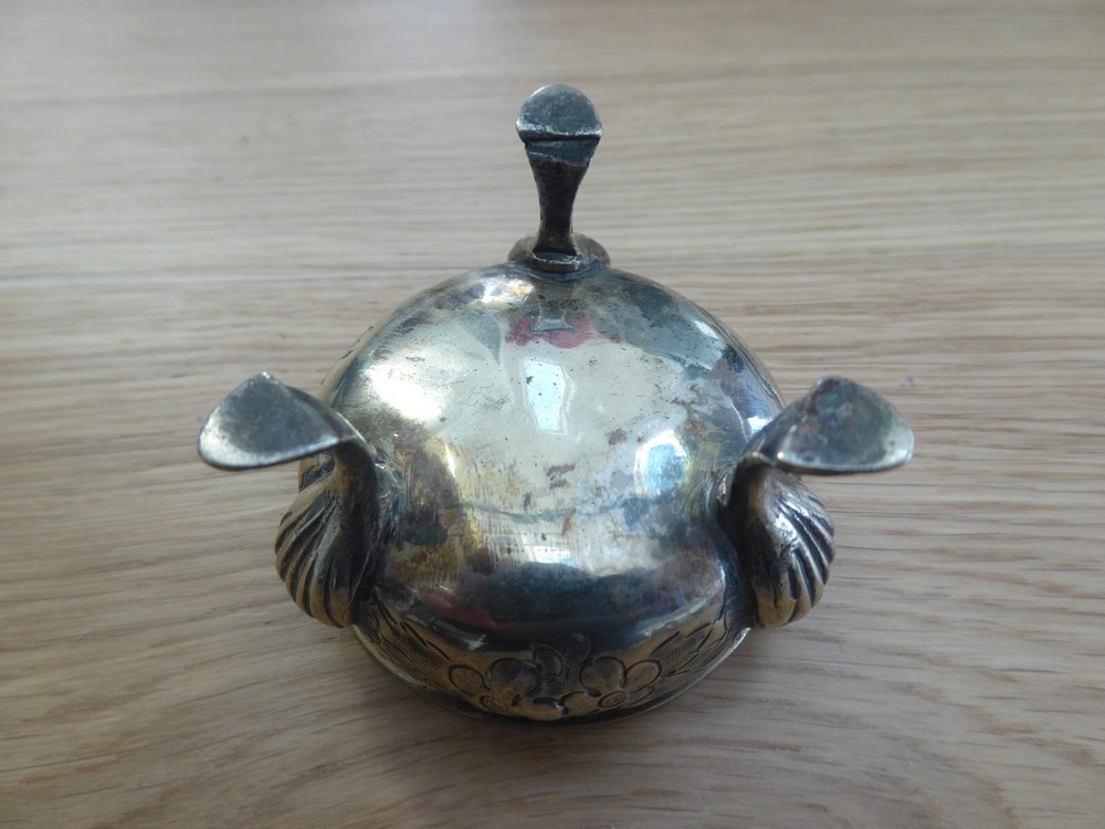 Antique Silver Plate Footed Salt Cellar