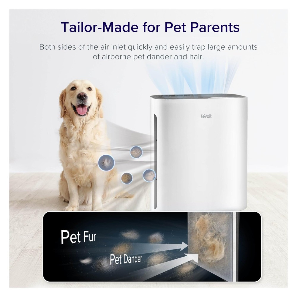 Levoit Air Purifier Vital 100 for Medium Rooms, Washable Filter