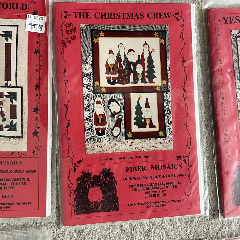 FIBER MOSAICS NEW UNUSED UNCUT Quilt Patterns